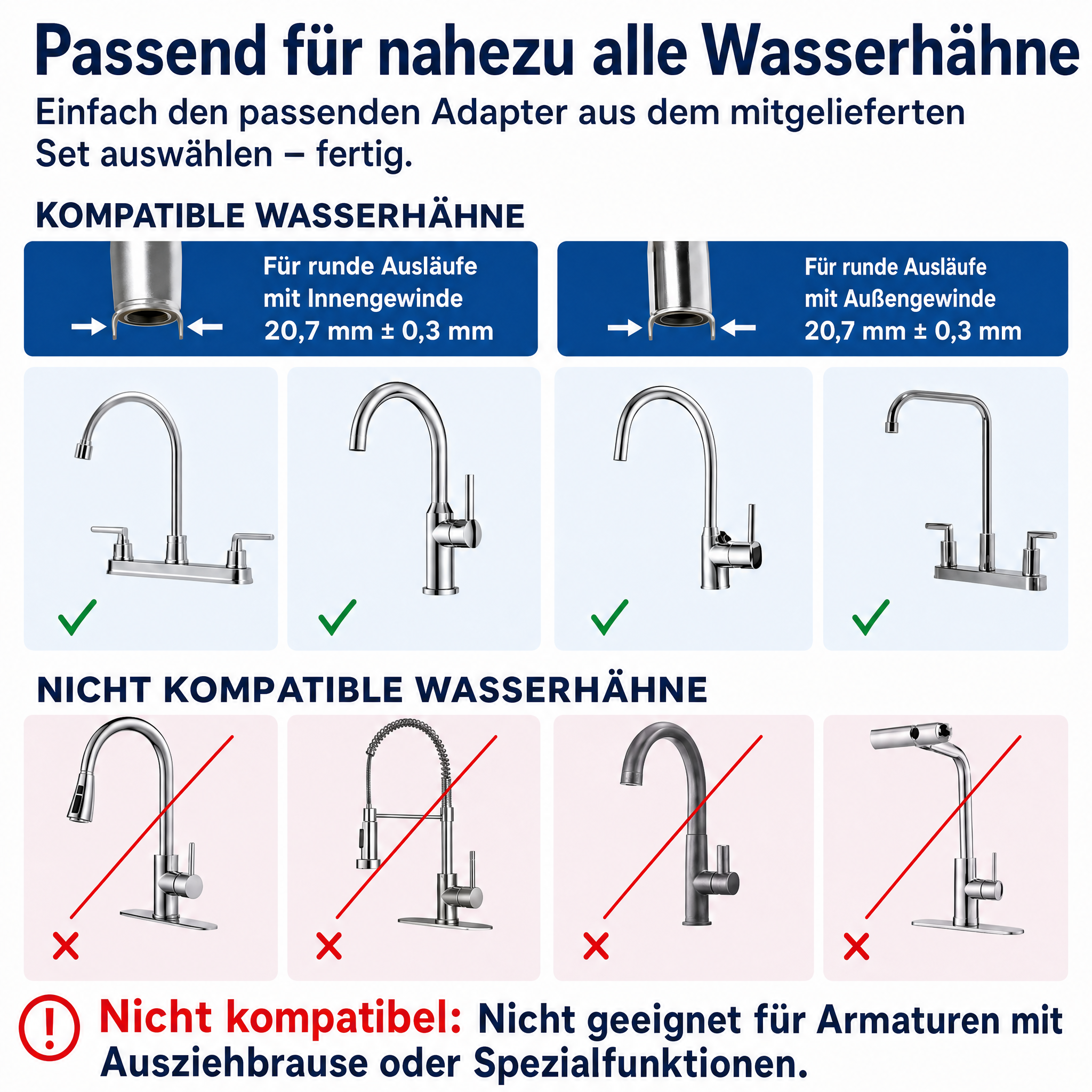 Fresh Fluid Edelstahl Wasserfilter – Sauberes Wasser direkt aus dem Hahn